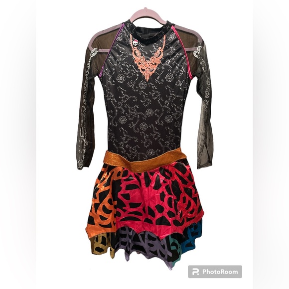 Monster High Skelita Calaveras Dresd Child’s XL 14-16 NWOT DRESS ONLY!! - Picture 1 of 8